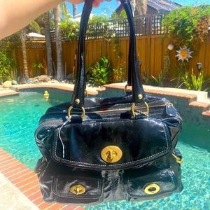 Coach large multi pocket purse